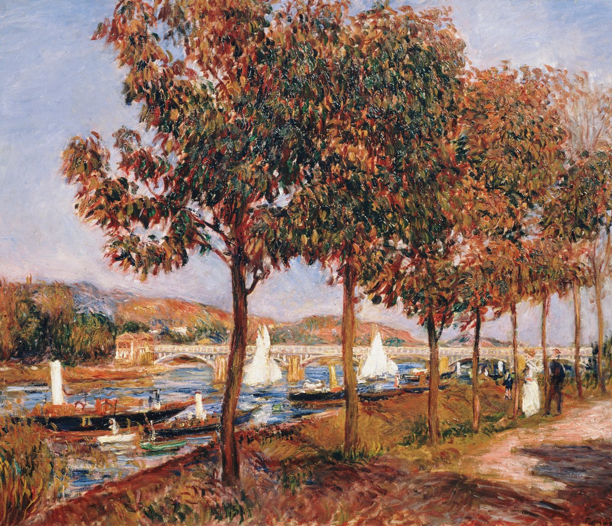 Broen ved Argenteuil av Pierre Auguste Renoir
