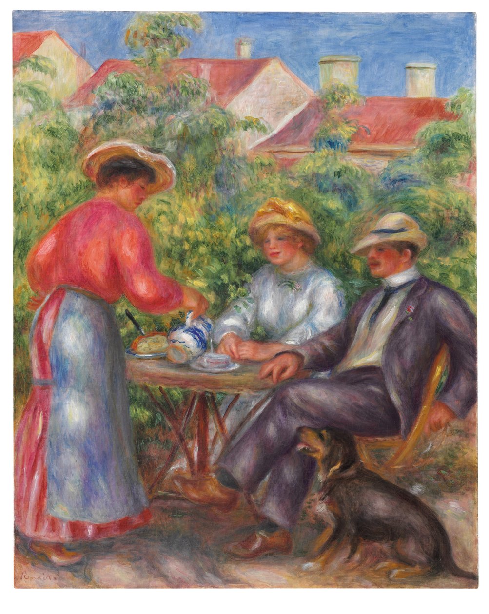 The Cup of Tea, or The Garden, ca. 1906-07 av Pierre Auguste Renoir