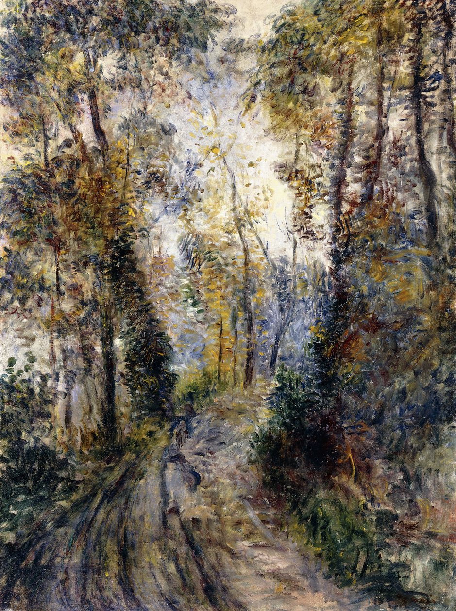 Skogsstien, 1871 av Pierre Auguste Renoir