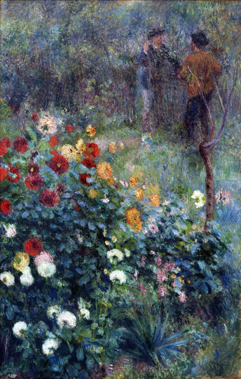 Hagen i Rue Cortot, Montmartre - Pierre Auguste Renoir (1841-1919). Olje på lerret av Pierre Auguste Renoir