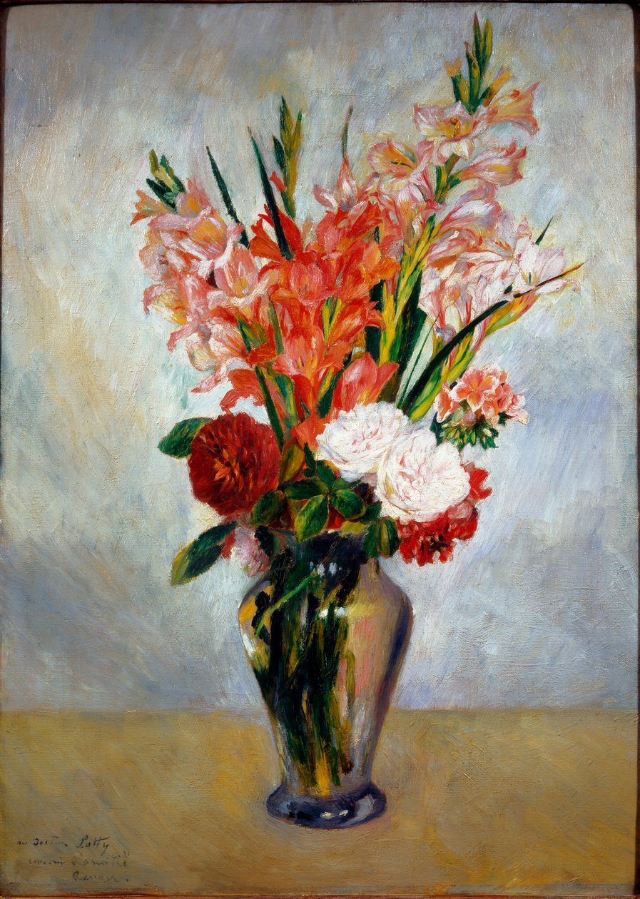 Gladiolen av Pierre Auguste Renoir