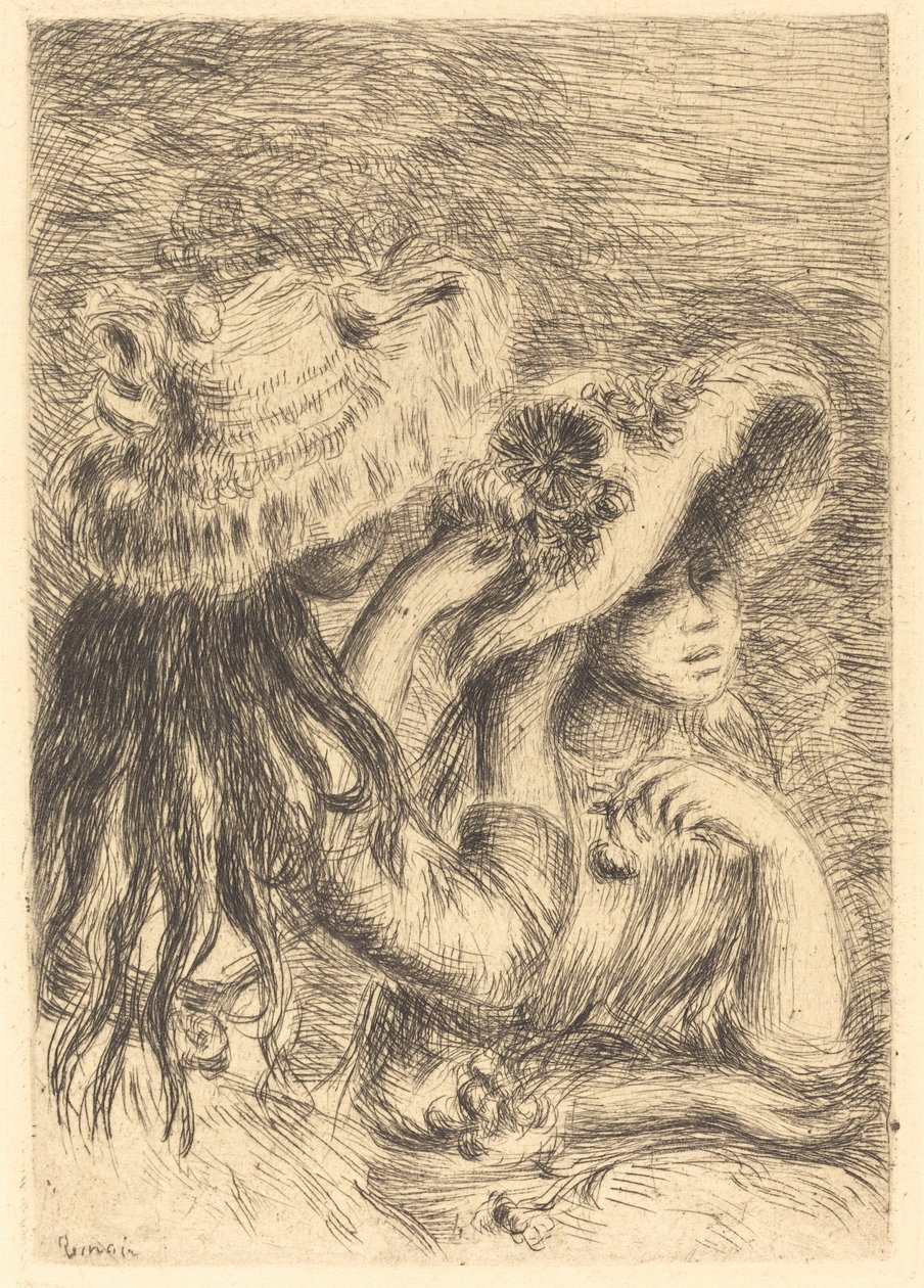 Hattenålen Hattenålen, 1894. av Pierre Auguste Renoir