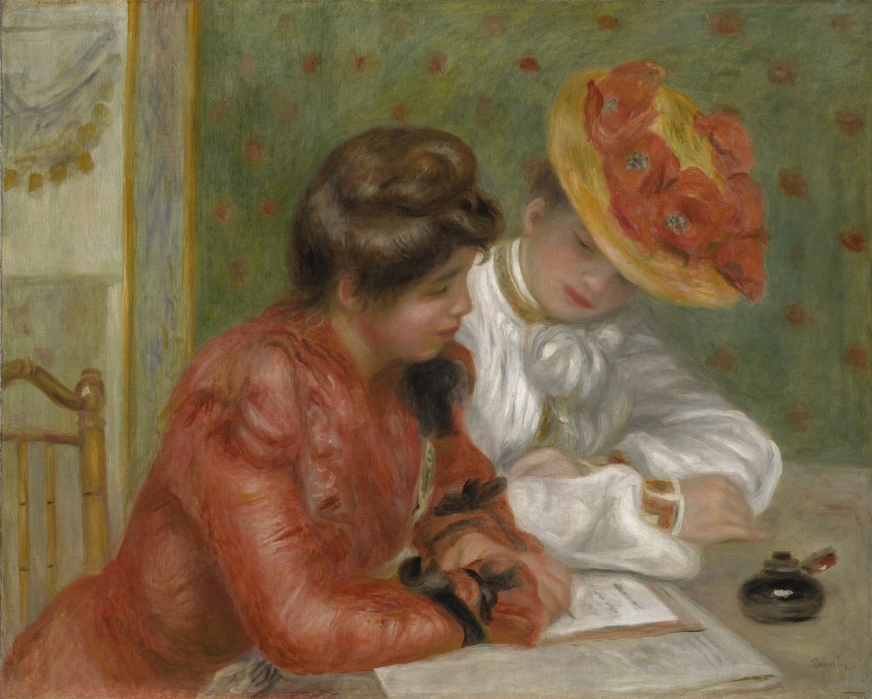 Brevet, ca. 1895-1900 av Pierre Auguste Renoir