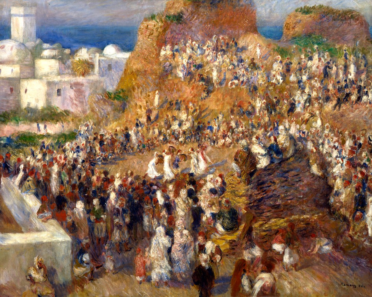Moskeen, eller arabisk festival, 1881 av Pierre Auguste Renoir