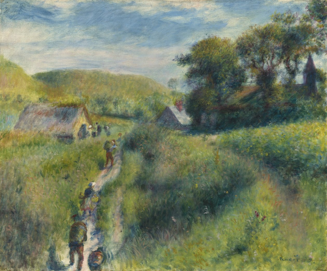Blåskjellhøsten, 1879 av Pierre Auguste Renoir