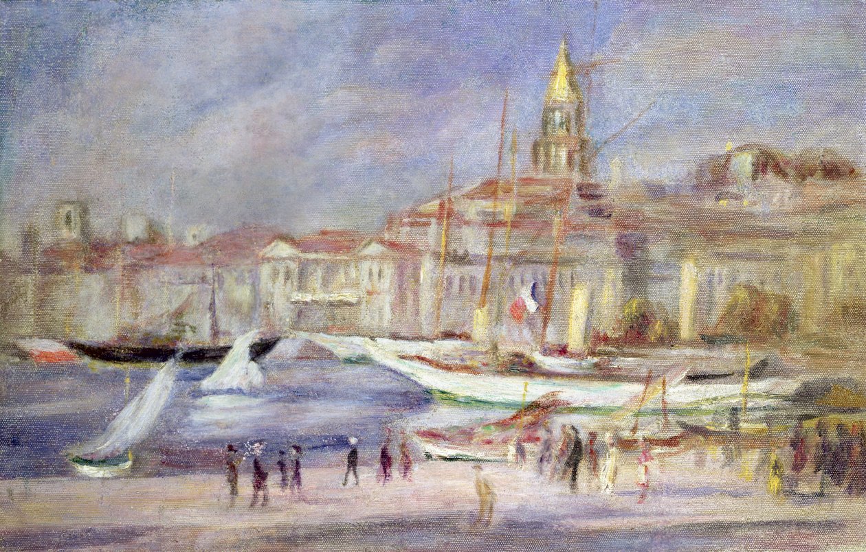 Den gamle havnen i Marseille, ca. 1912 av Pierre Auguste Renoir