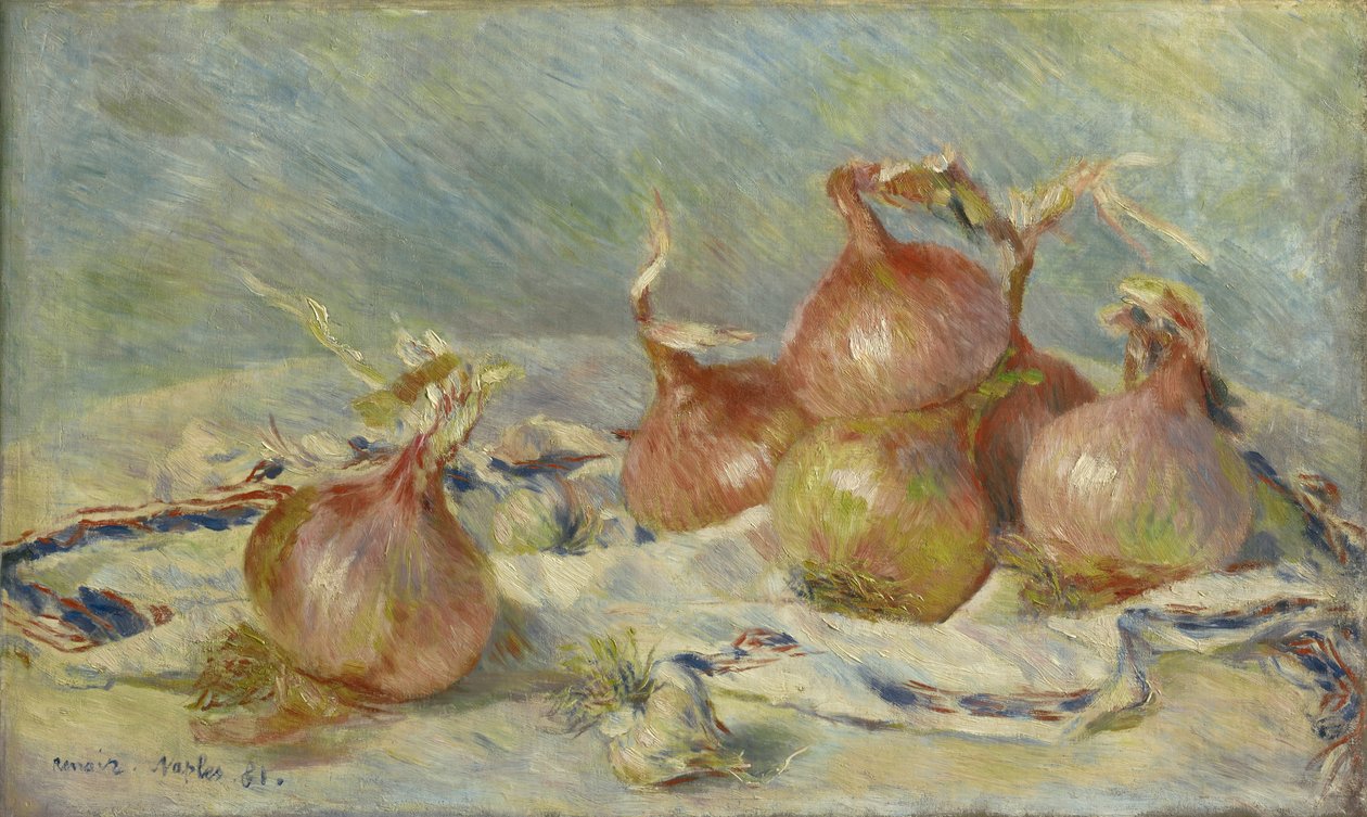 Løkene, 1881 av Pierre Auguste Renoir