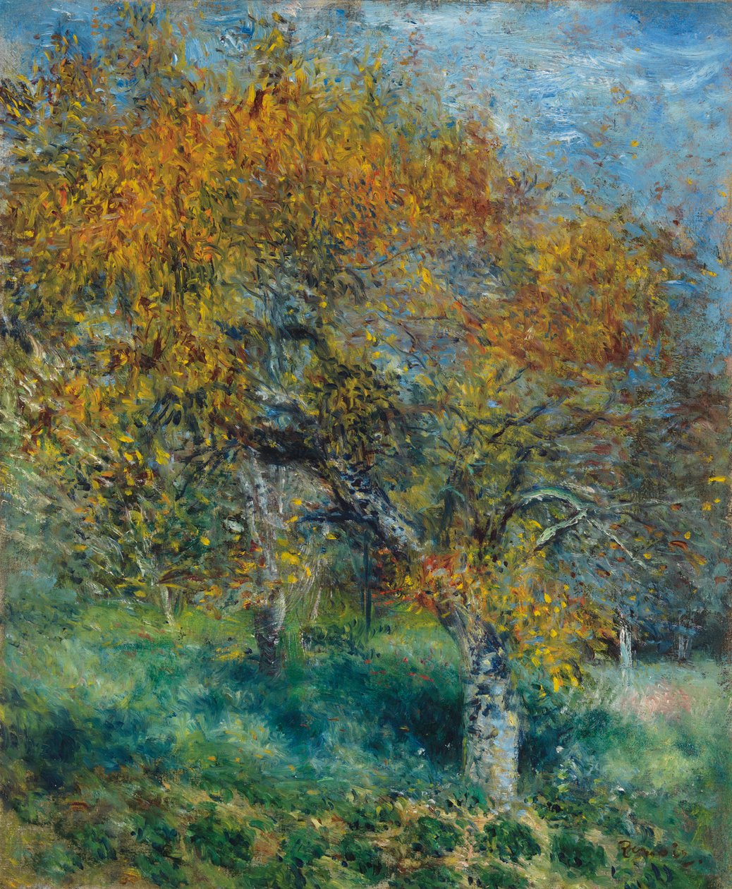 Pæretreet; Le Poirier, ca. 1870 av Pierre Auguste Renoir