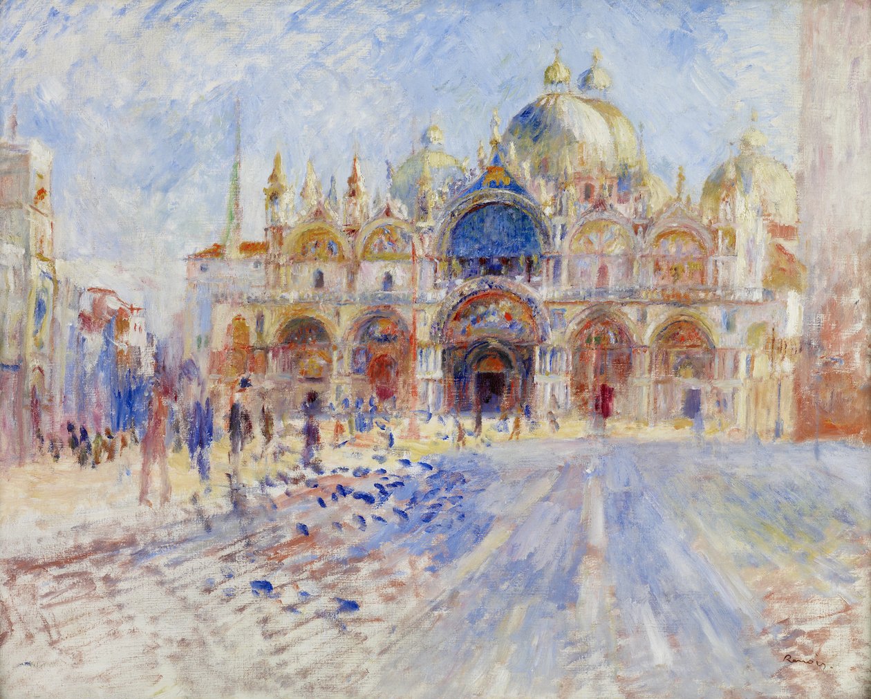 Piazza San Marco, Venezia av Pierre Auguste Renoir