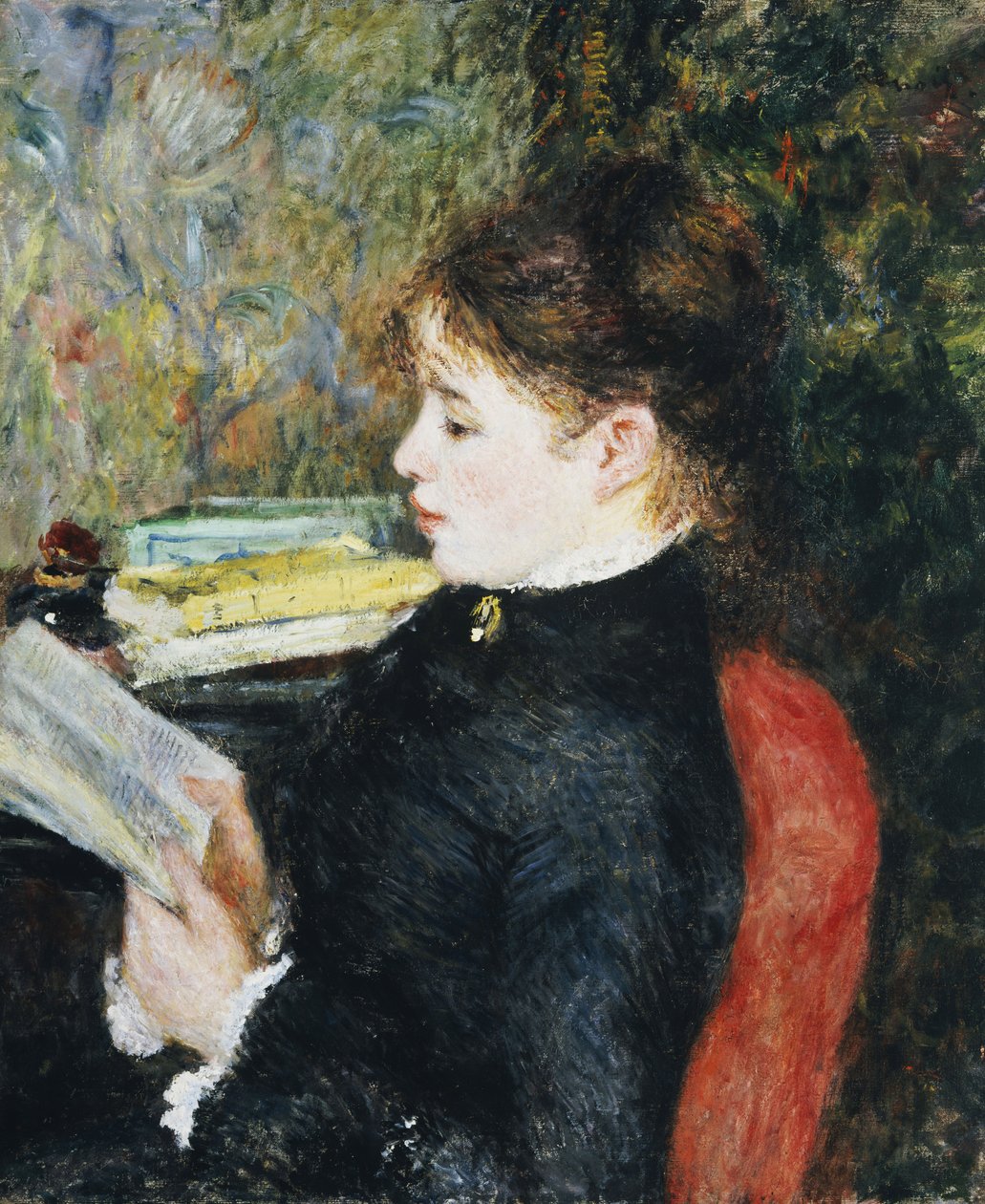 Leseren, 1877 av Pierre Auguste Renoir