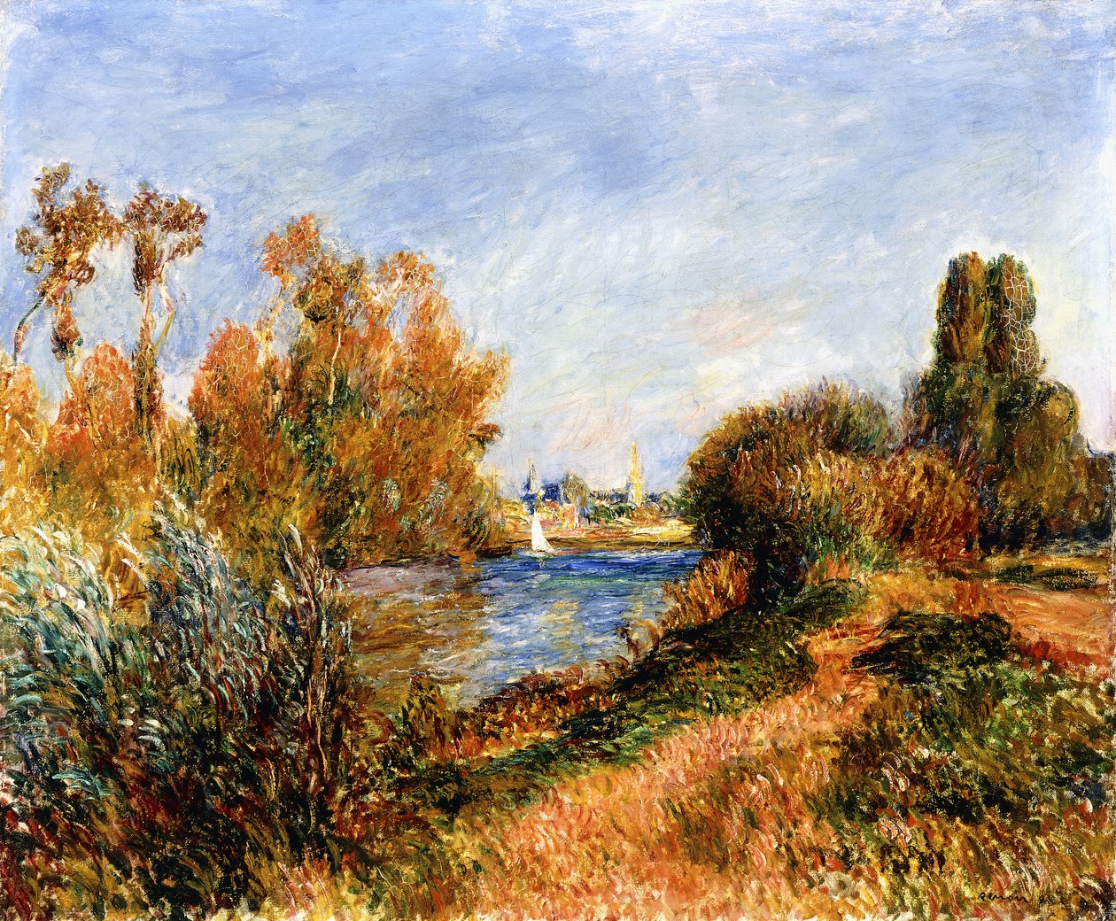 Seinen ved Argenteuil, 1888 av Pierre Auguste Renoir