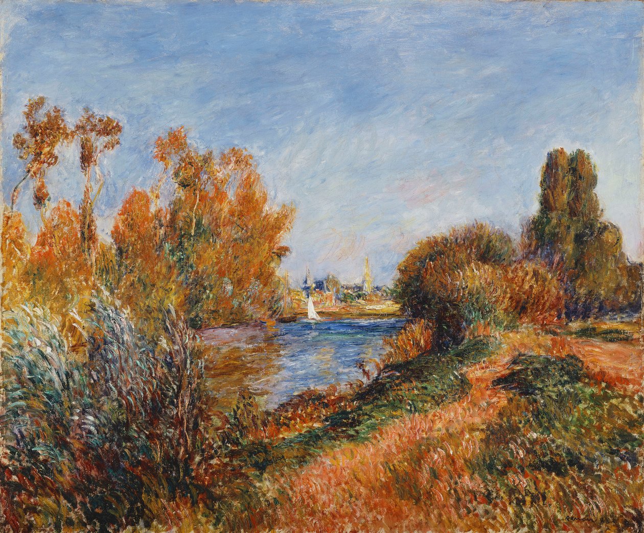Seinen ved Argenteuil; Seinen ved Argenteuil, 1888 av Pierre Auguste Renoir
