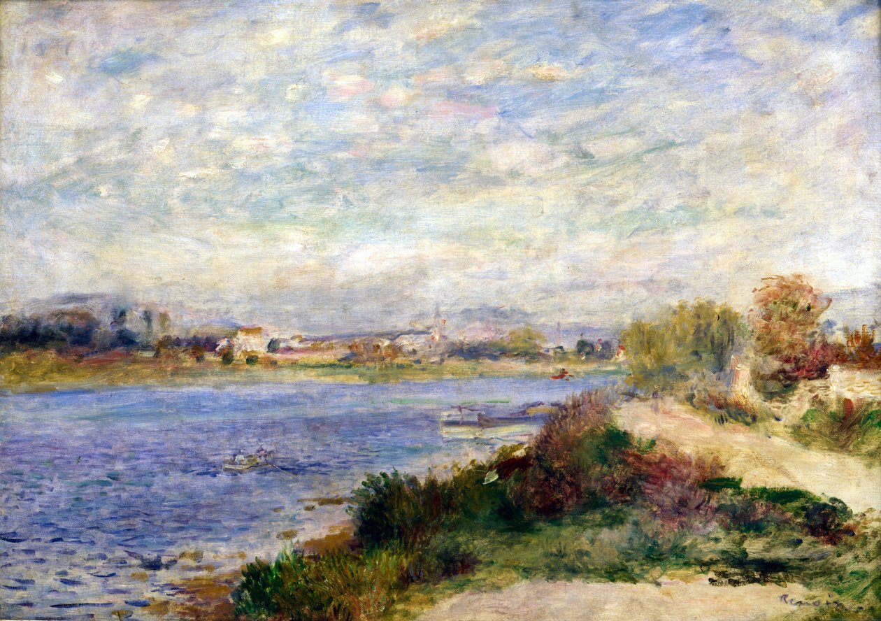 Seinen ved Argenteuil, c1883 av Pierre Auguste Renoir