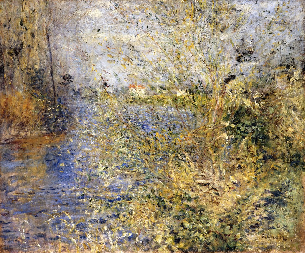 Seinen av Argenteuil; Seinen ved Argenteuil, ca. 1875 av Pierre Auguste Renoir