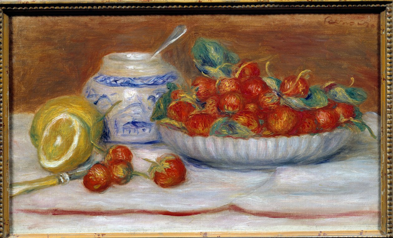 Jordbærmaleriet av Pierre Auguste Renoir (1841-1919) av Pierre Auguste Renoir