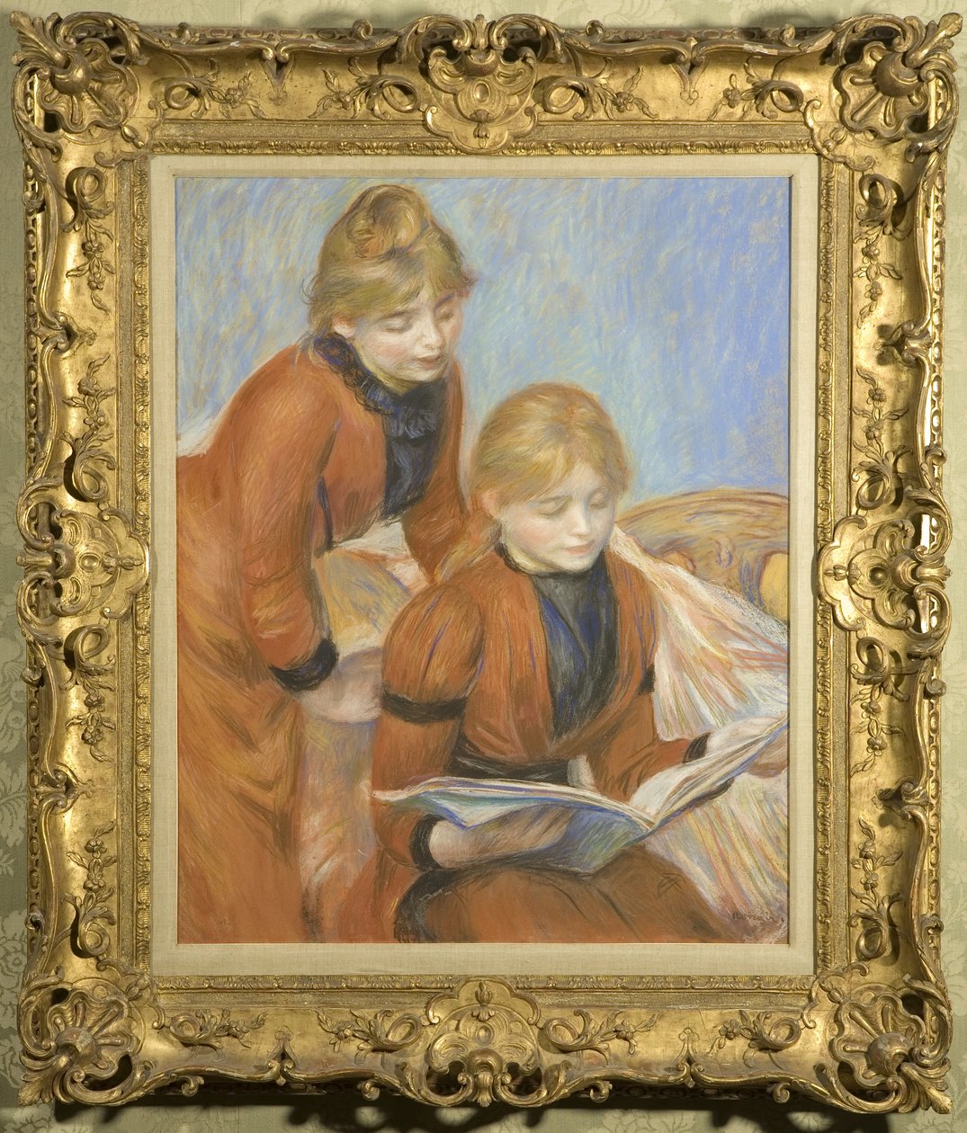 The Two Sisters, ca. 1889 (pastell på papir) av Pierre Auguste Renoir