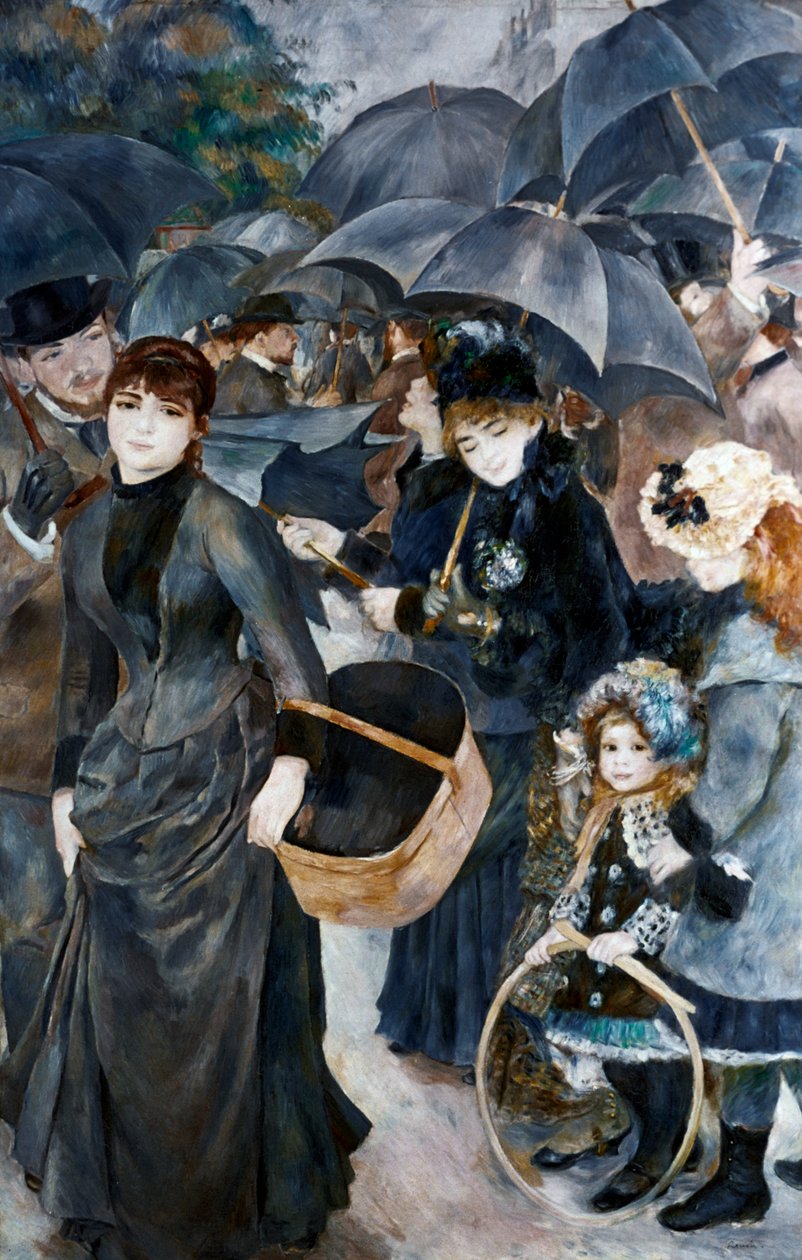 Paraplyene, 1881-1886 av Pierre Auguste Renoir