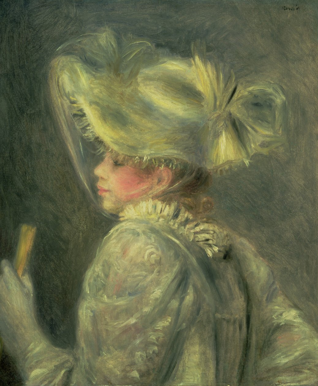 Den hvite hatten av Pierre Auguste Renoir