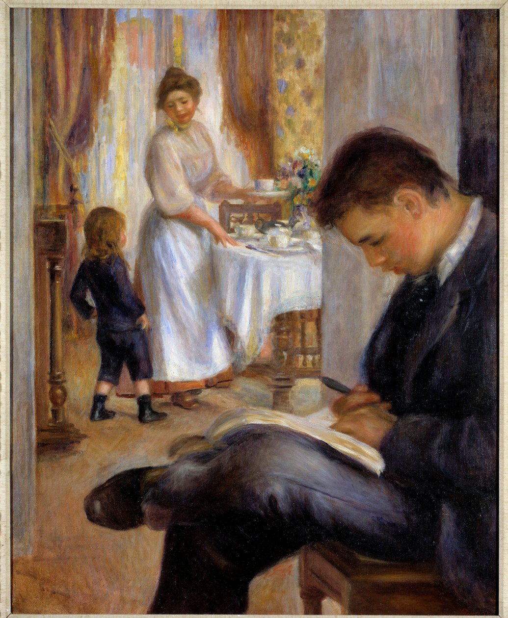 Frokosten i Berneval maleri av Pierre Auguste Renoir (1841-1919) 1898 Privat samling av Pierre Auguste Renoir