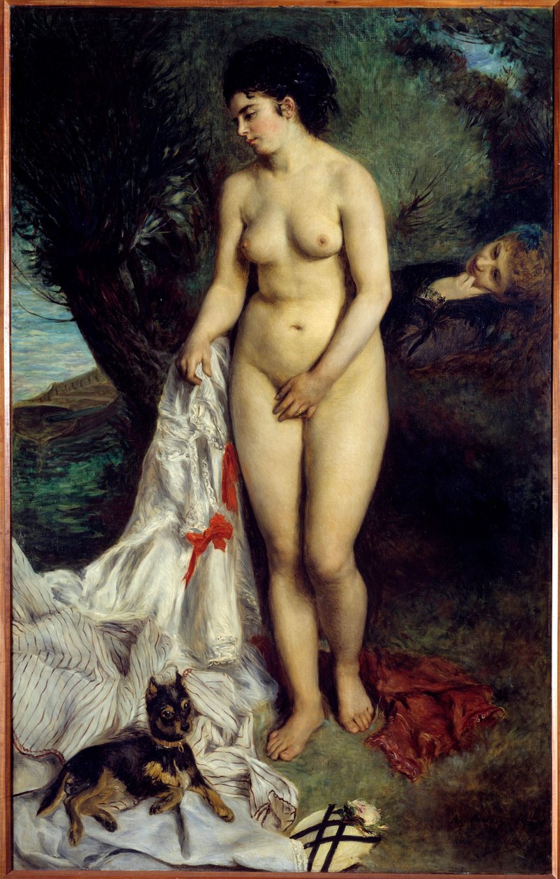 Griffonbaderen. Maleri av Pierre Auguste Renoir (1841-1919) av Pierre Auguste Renoir