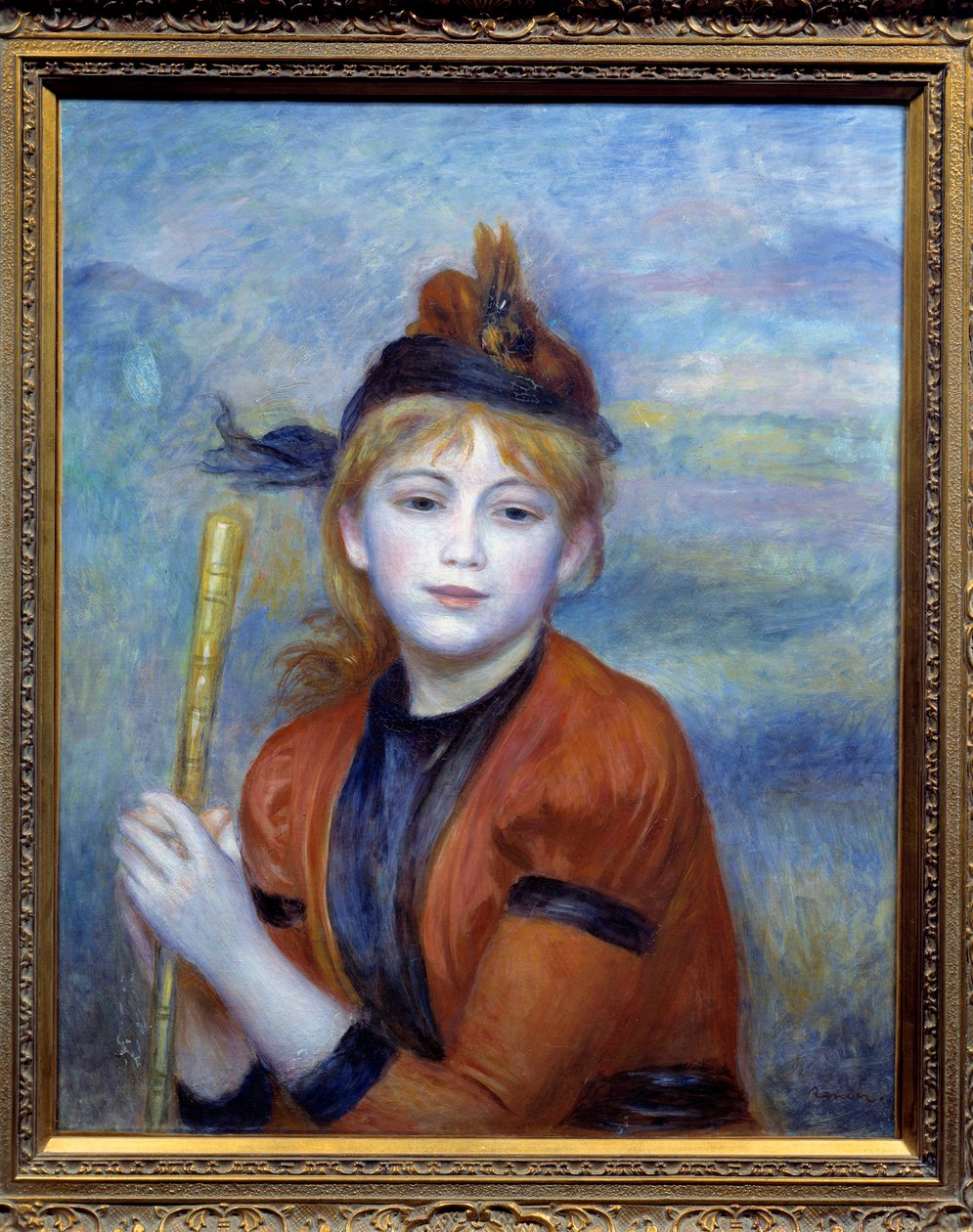 Turgåeren. Maleri av Pierre Auguste Renoir (1841-1919) av Pierre Auguste Renoir