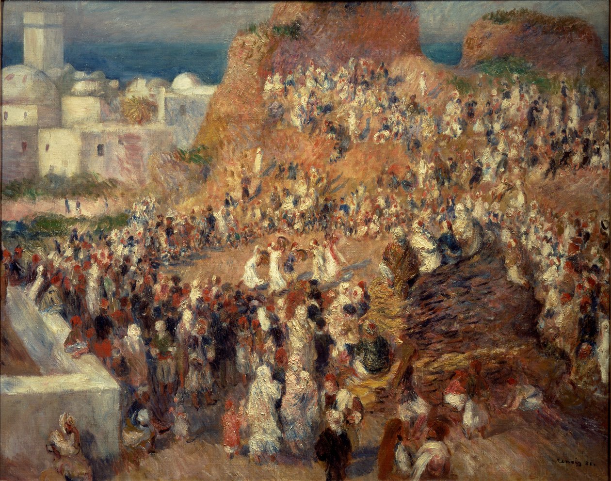 Moskeen eller den arabiske festivalen i Alger av Pierre Auguste Renoir