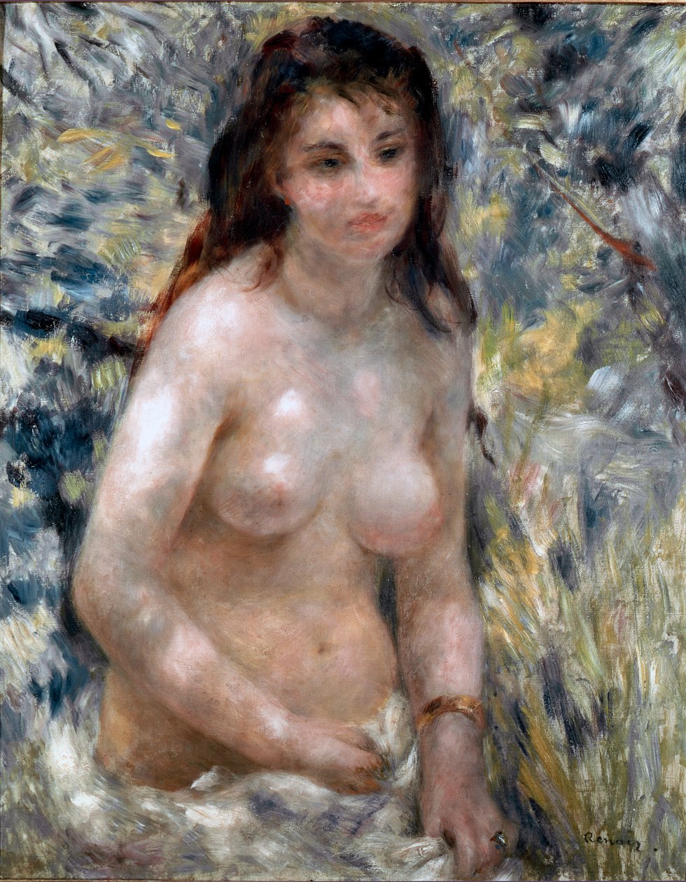 Torso, effekt av sol av Pierre Auguste Renoir
