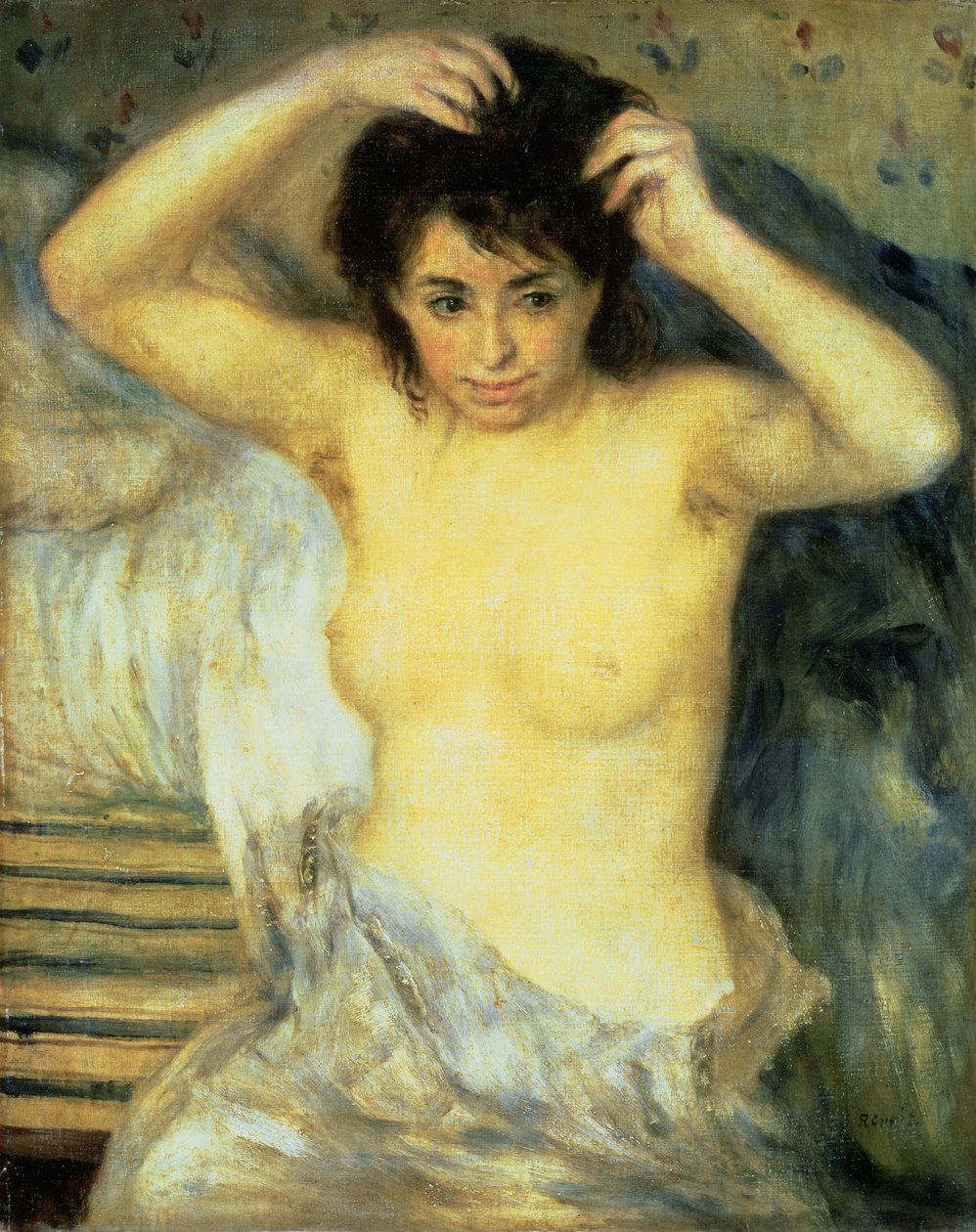 Torso, eller Before the Bath, ca. 1873-75 (olje på lerret) av Pierre Auguste Renoir