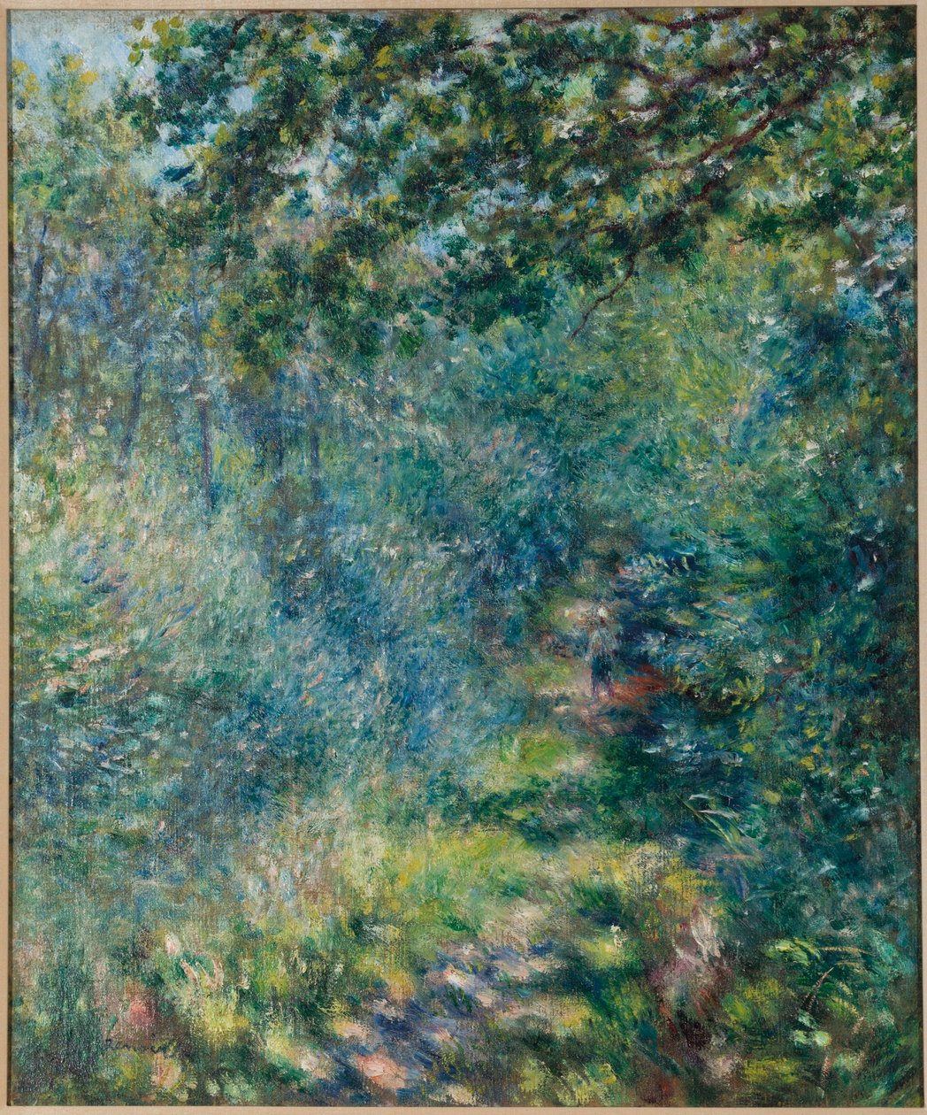 Sti i skogen, ca.1874-77 av Pierre Auguste Renoir