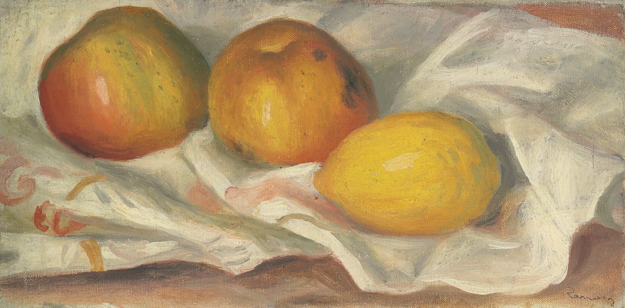 To epler og en sitron av Pierre-Auguste Renoir