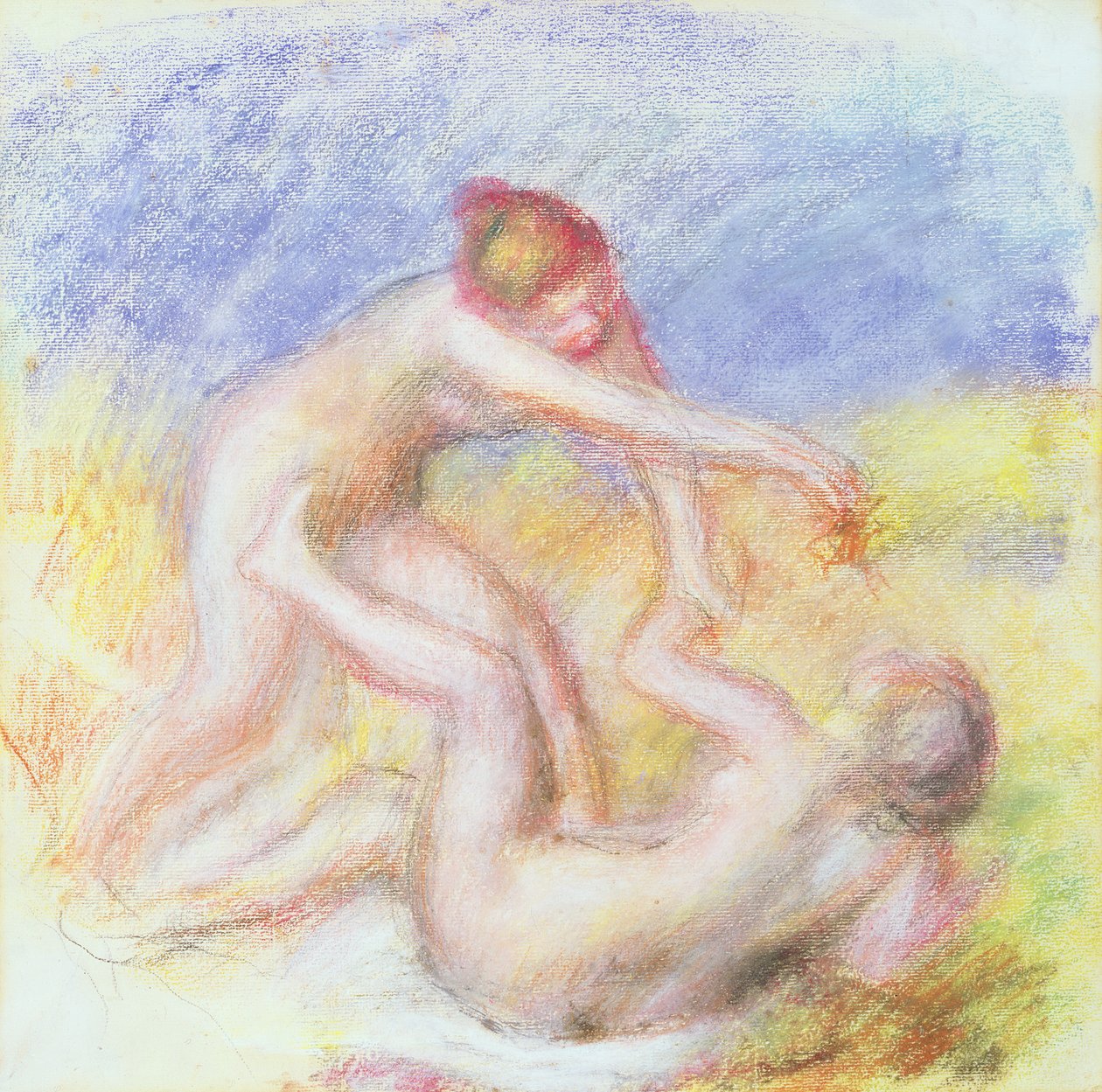 To nakenbilder (olje på lerret) av Pierre Auguste Renoir