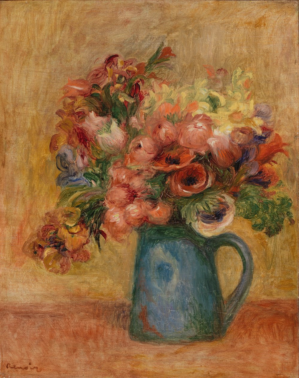 Vase med blomster av Pierre Auguste Renoir
