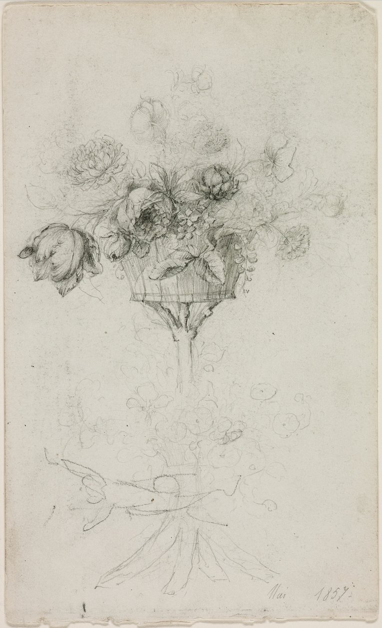 Vase med blomster av Pierre Auguste Renoir