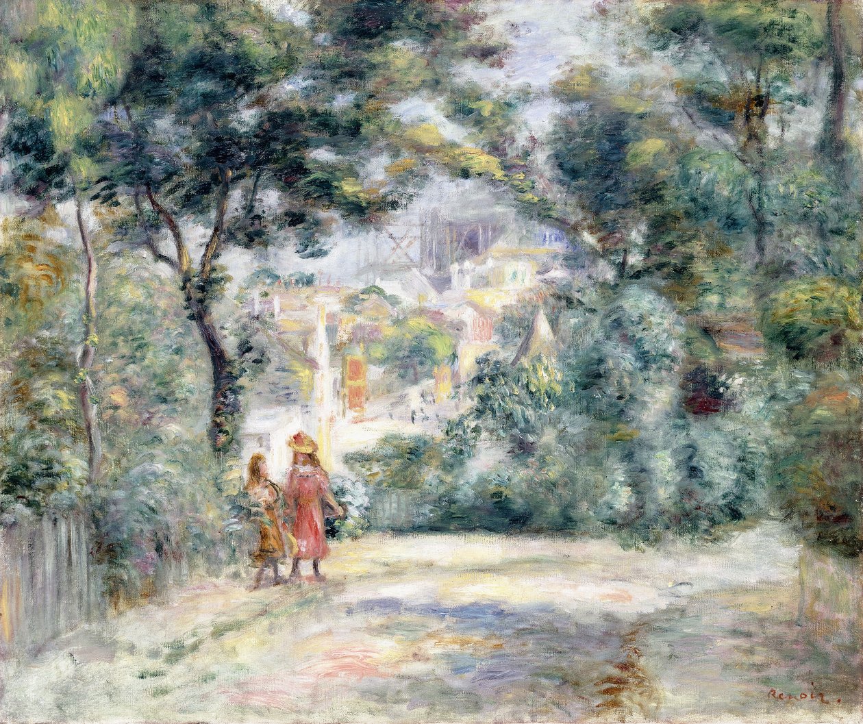 Utsikt over Sacre-Coeur, 1905 av Pierre Auguste Renoir