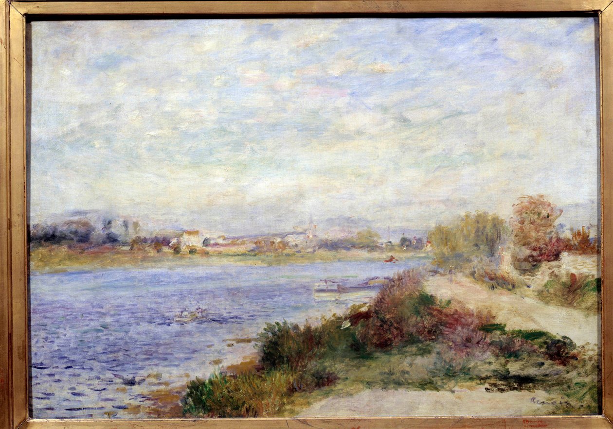 Utsikt over Seinen i Argenteuil Maleri av Pierre Auguste Renoir (1841-1919) 1873 Søn. 0,46x0,65 m Paris, musee d