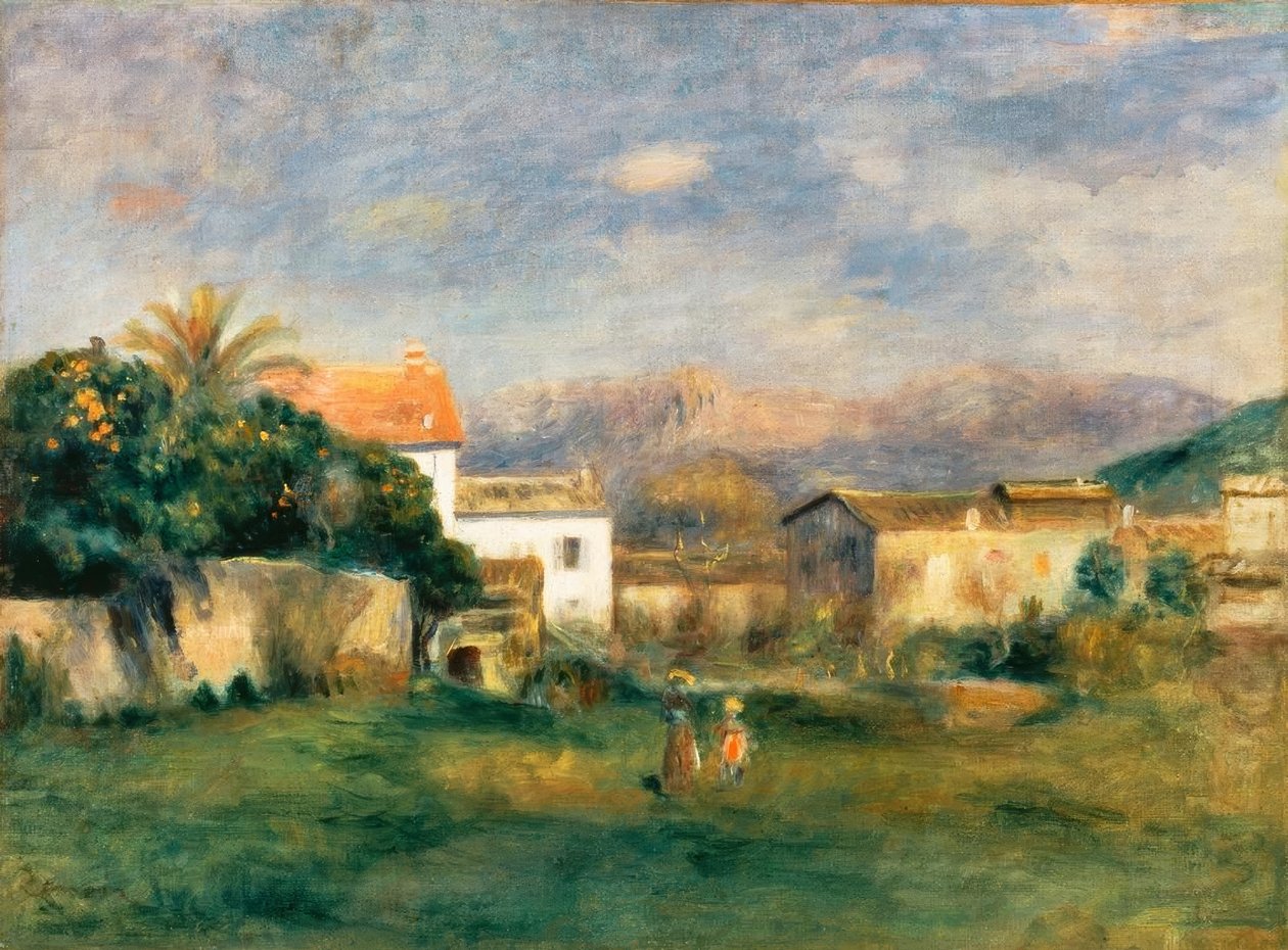 Utsikt over Cagnes av Pierre Auguste Renoir