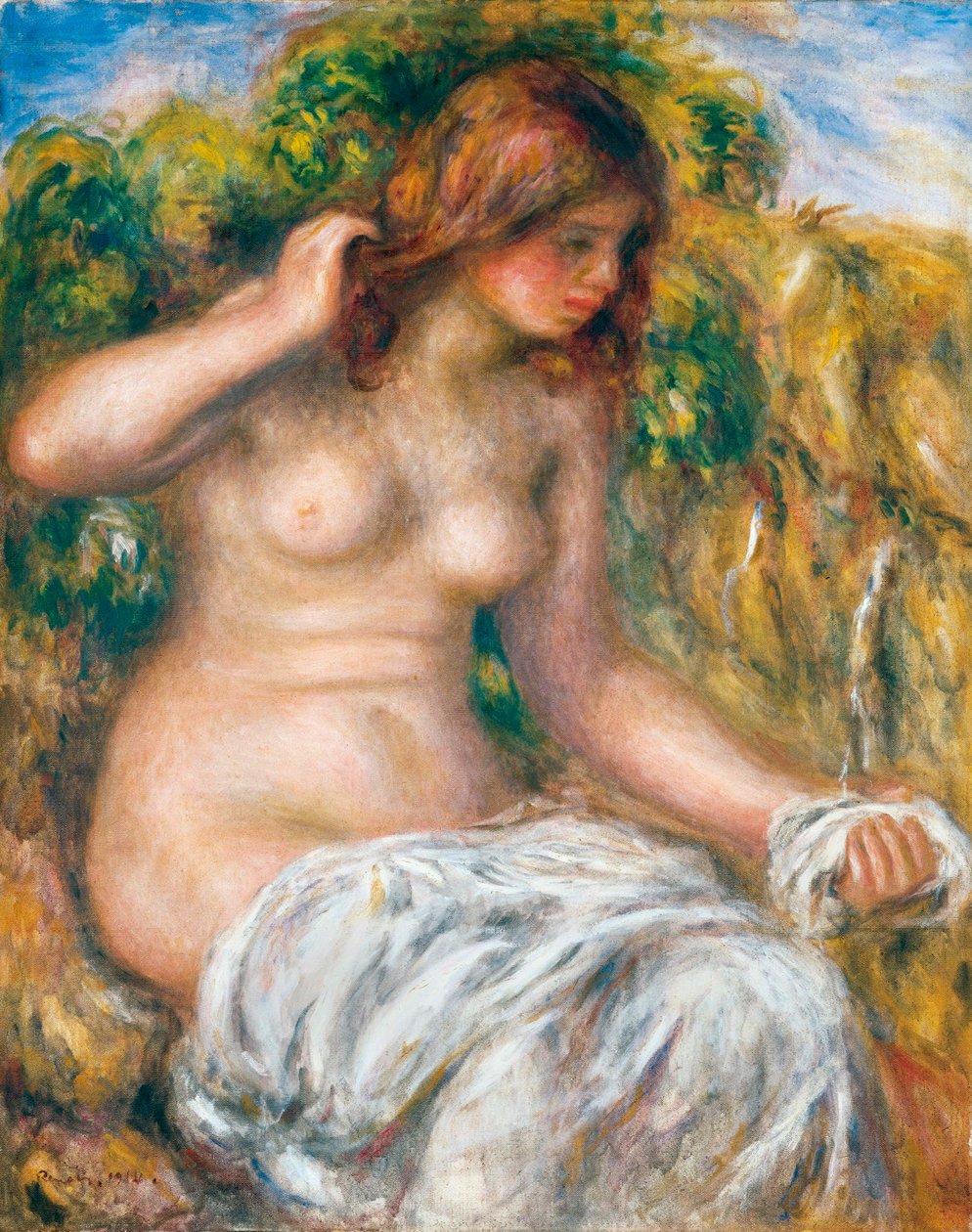 Kvinne innen våren, 1914 av Pierre Auguste Renoir