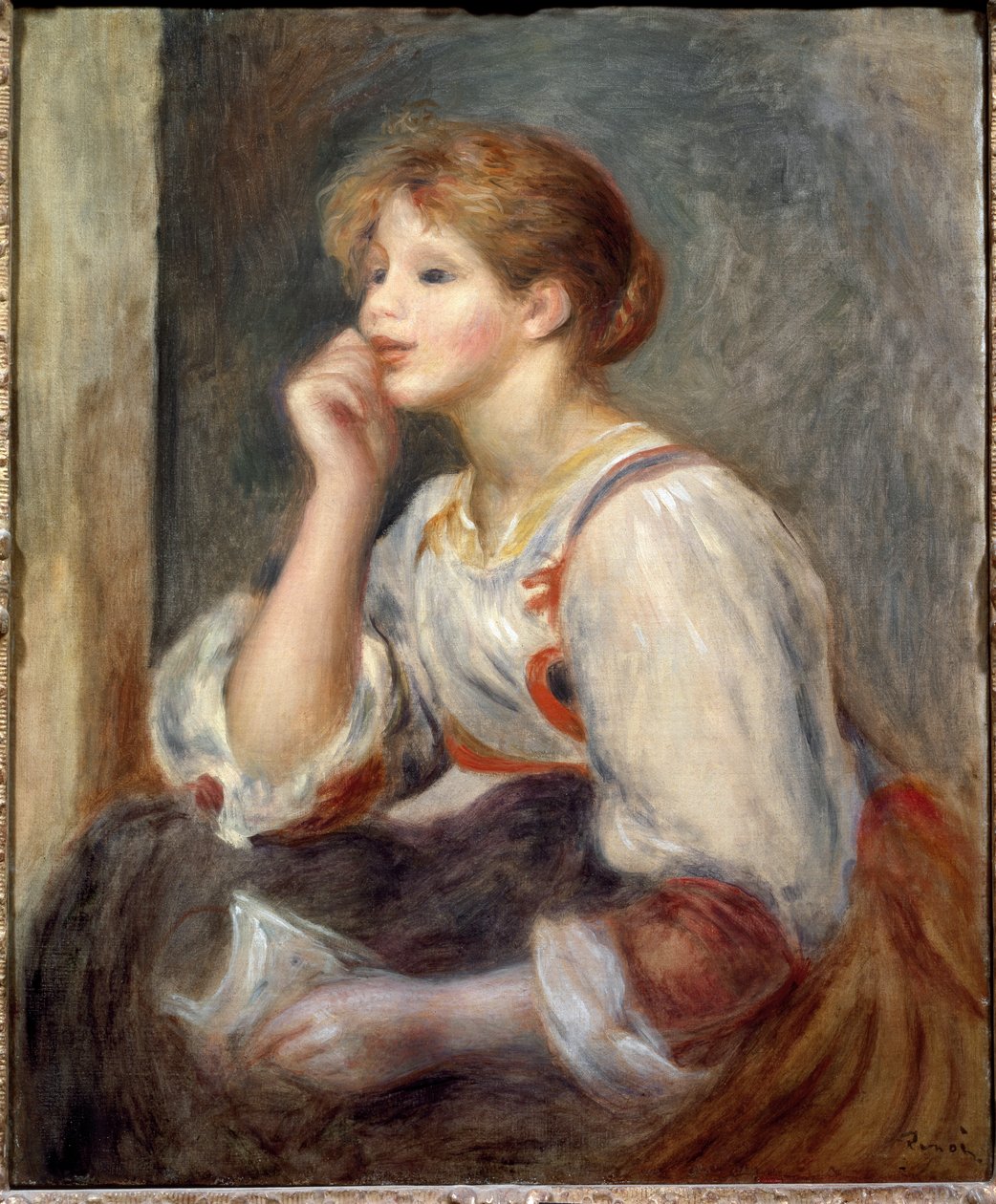 Kvinne med et brev av Pierre Auguste Renoir