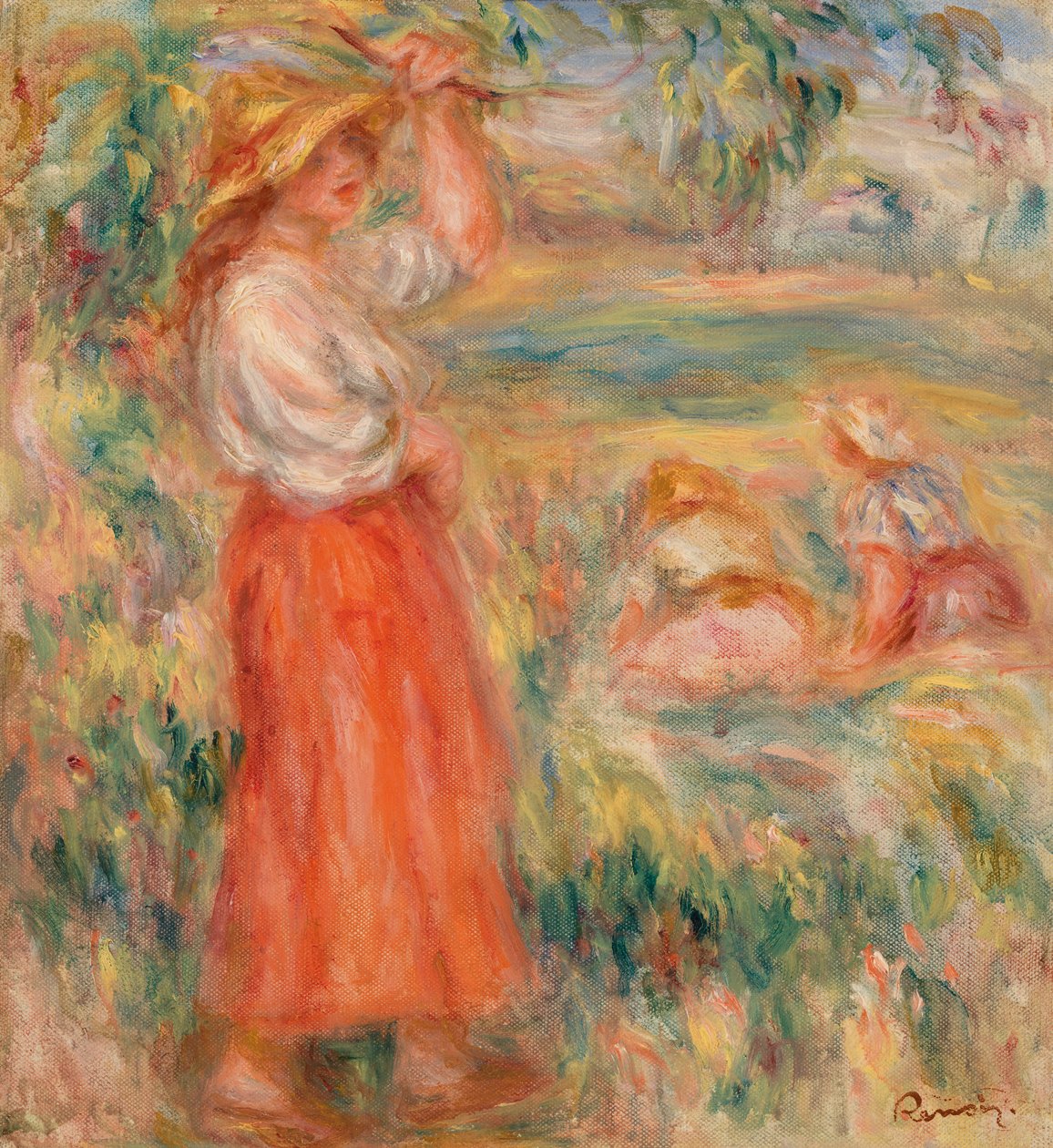 Women in the Fields (Femmes aux champs) av Pierre Auguste Renoir