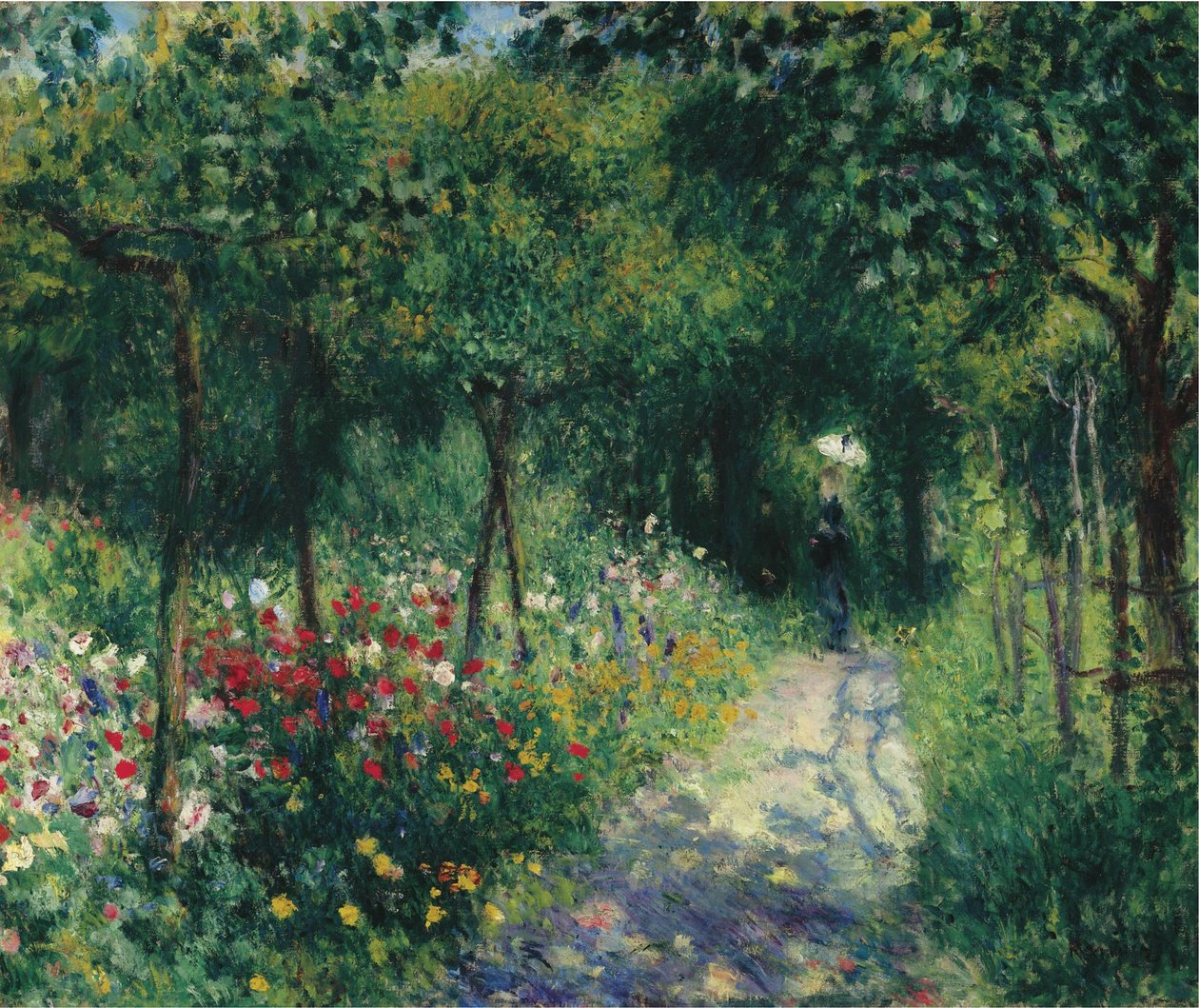 Kvinner i hagen, 1873 av Pierre Auguste Renoir