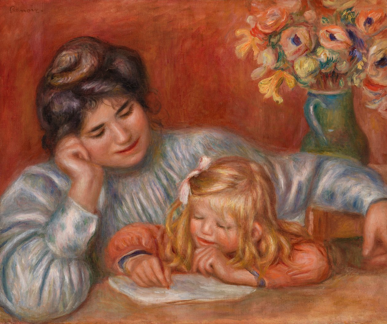 Skriveleksjon av Pierre Auguste Renoir