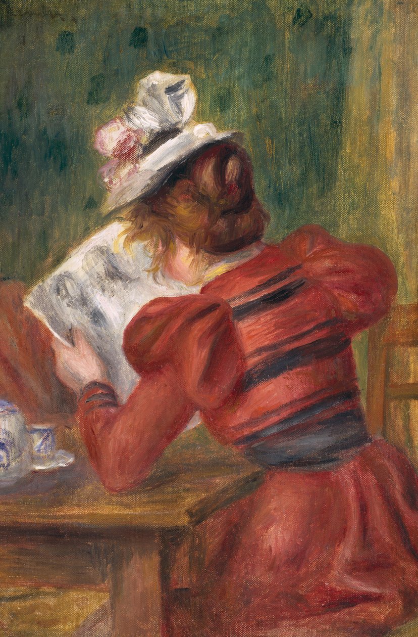 Ung jente leser, 1897 av Pierre Auguste Renoir