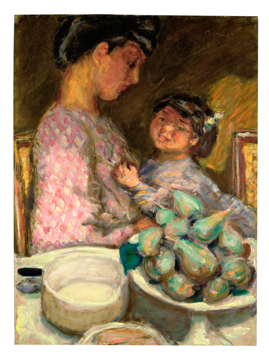 En tallerken med fig av Pierre Bonnard