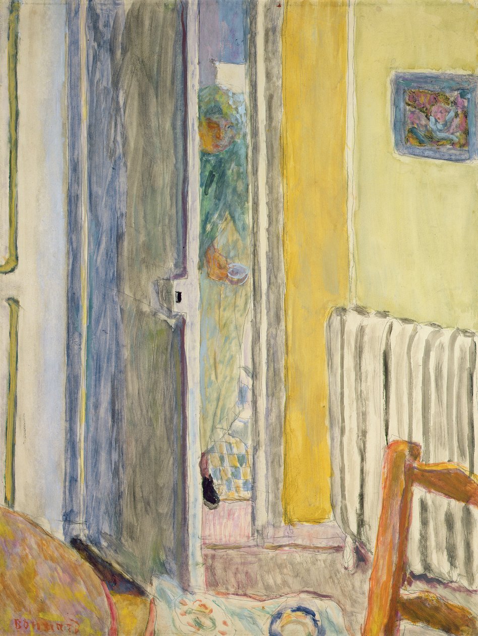 En kvinne kommer inn i stuen, 1942 av Pierre Bonnard
