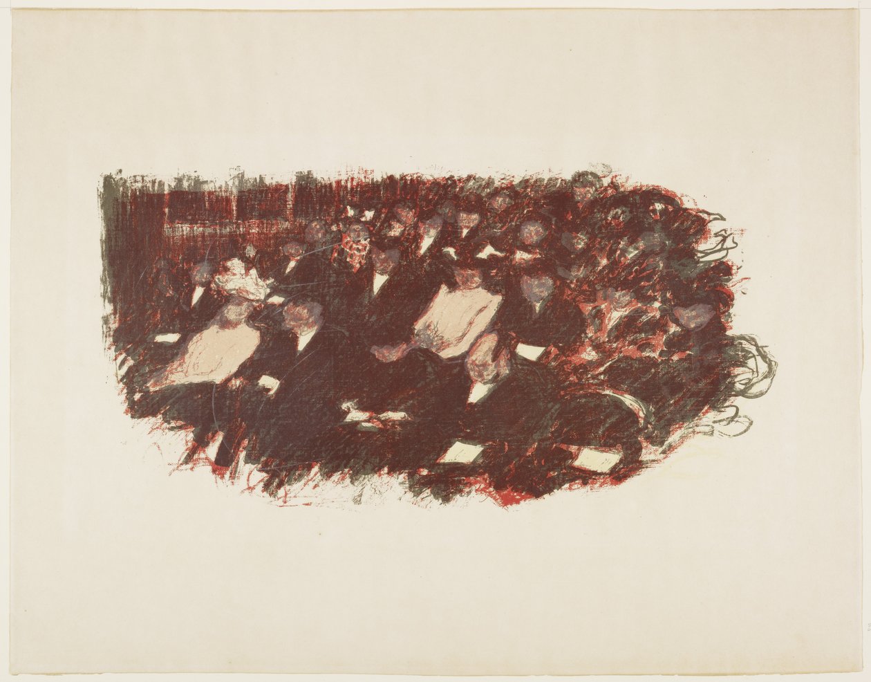 Au teater, ca. 1897-1898 (publisert 1899) av Pierre Bonnard