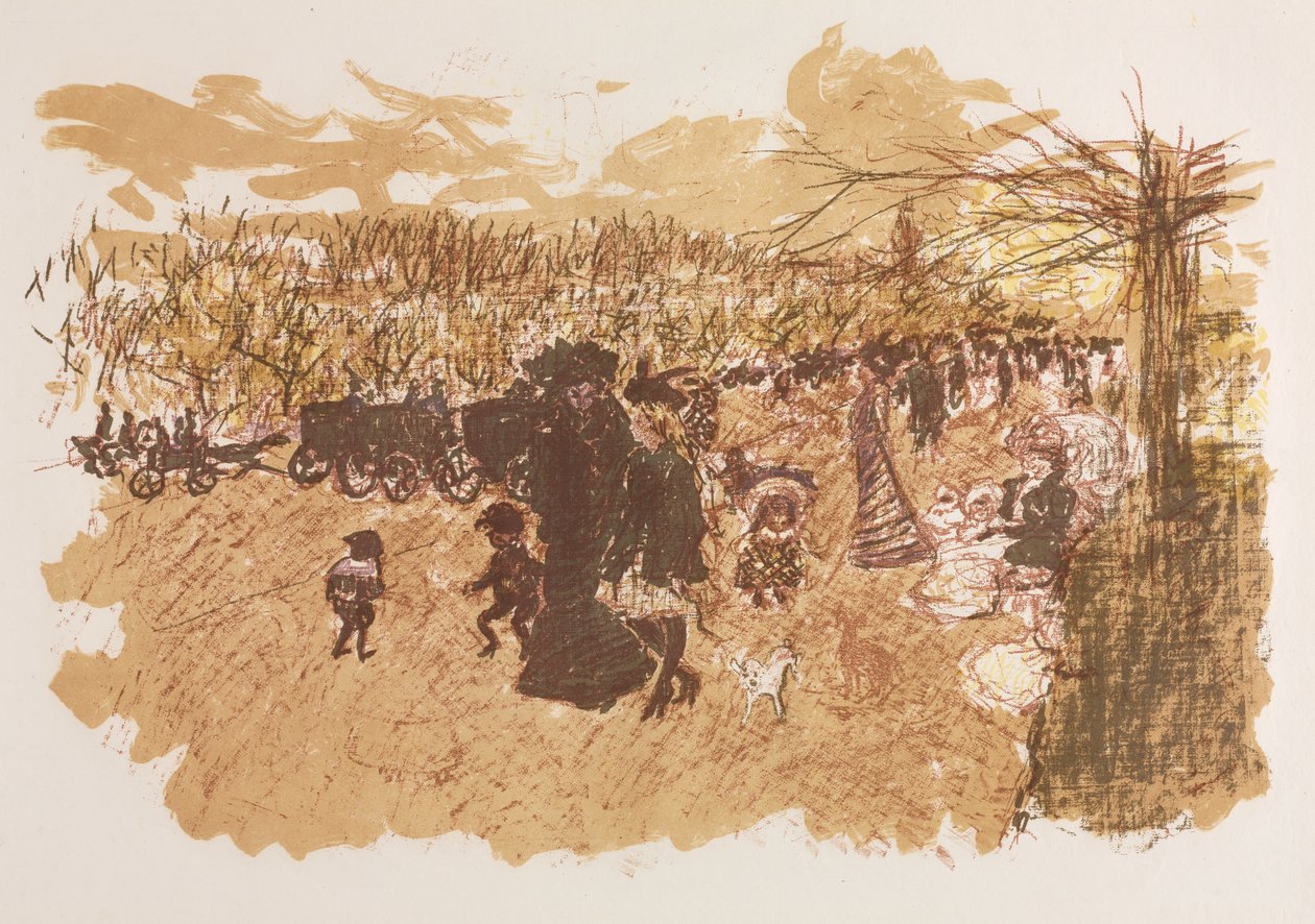 Avenue av Bois de Boulogne av Pierre Bonnard