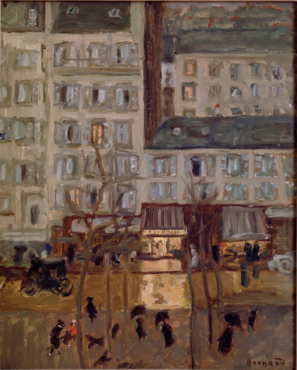 Boulevard de Clichy Maleri av Pierre Bonnard (1867-1947) 1904 Brussel, Samling dr. G. Daelemans av Pierre Bonnard
