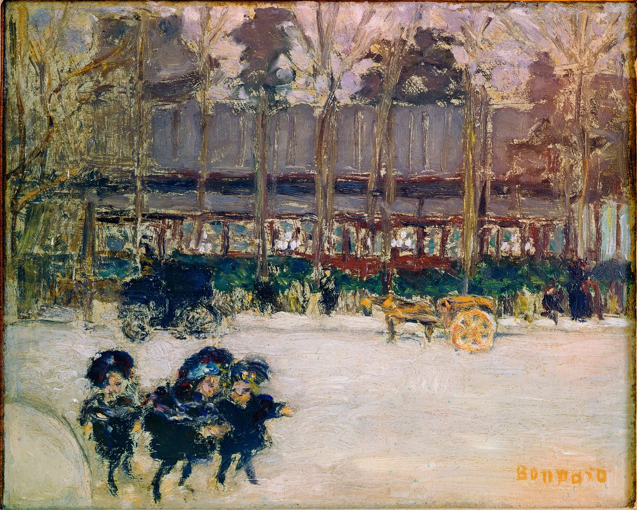 Boulevard de Clichy, tre barn Maleri av Pierre Bonnard av Pierre Bonnard