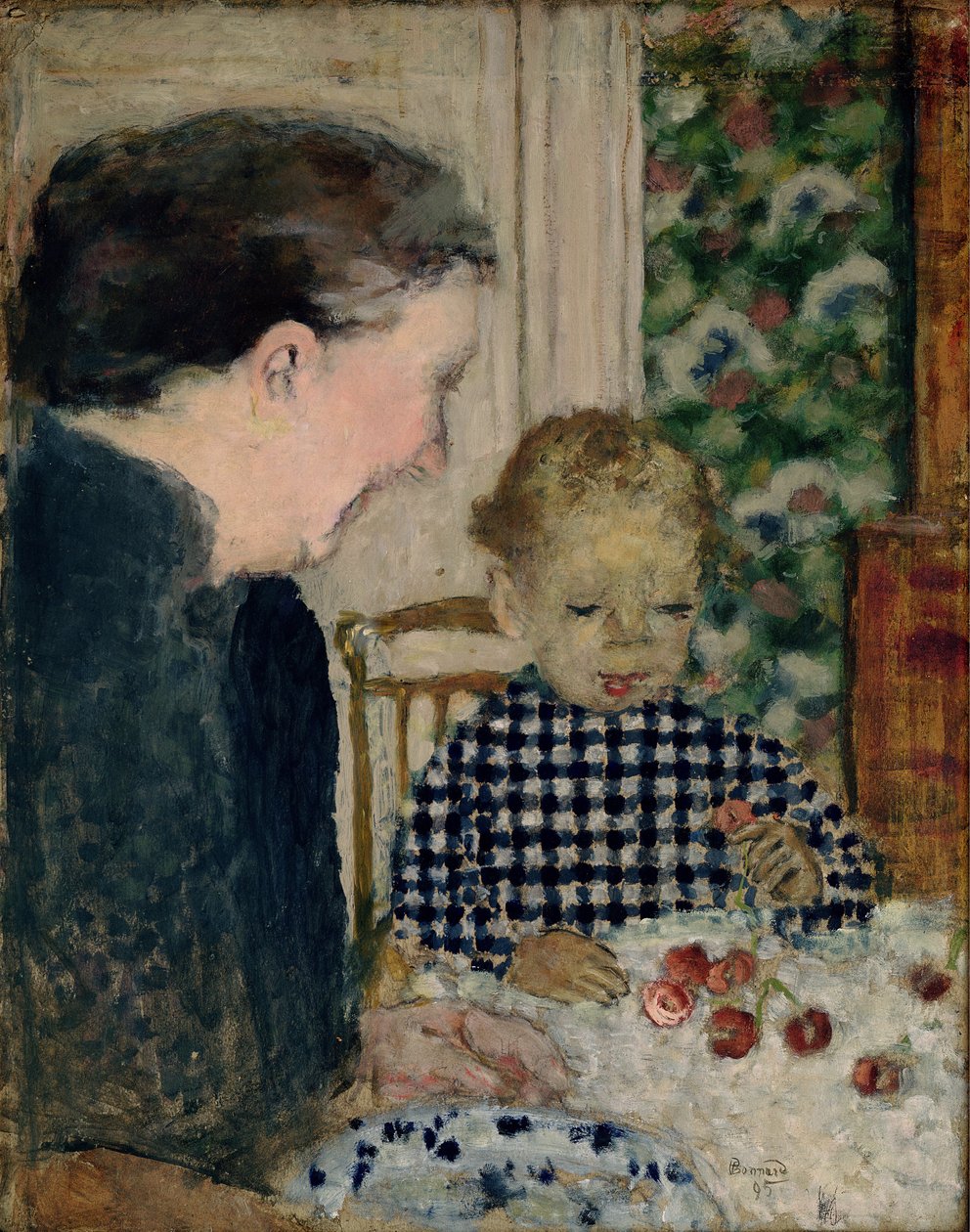 Barn som spiser kirsebær, 1895 av Pierre Bonnard