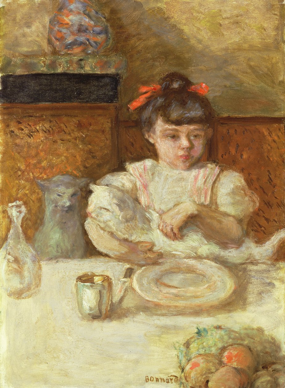 Barn med katter, ca. 1906 (olje på lerret) av Pierre Bonnard